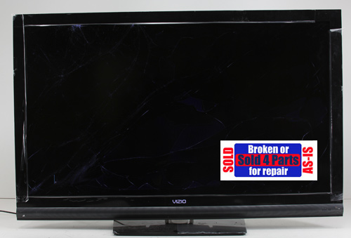 As Is Vizio E550VA 55 LCD HD TV 1080p for Parts Broken Cracked Screen