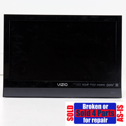 AS IS Broken Vizio E190VA 19 LED HDTV For Parts or Repair 