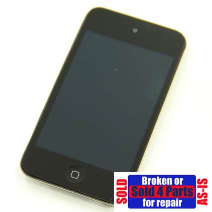 AS IS Broken Apple iPod Touch 8gb 4th Gen Generation Black  