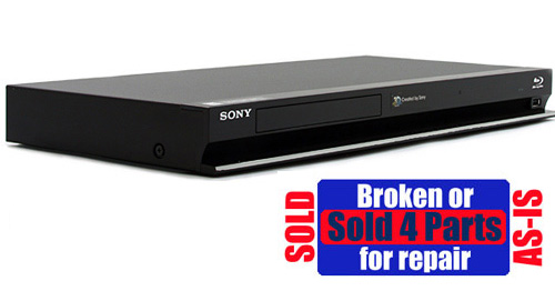 AS IS Broken Sony BDP BX57 Blu ray Disc Player Parts *  