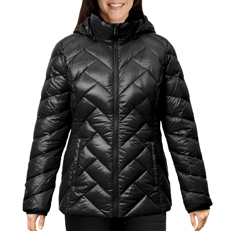 london fog women's packable down jacket with hood