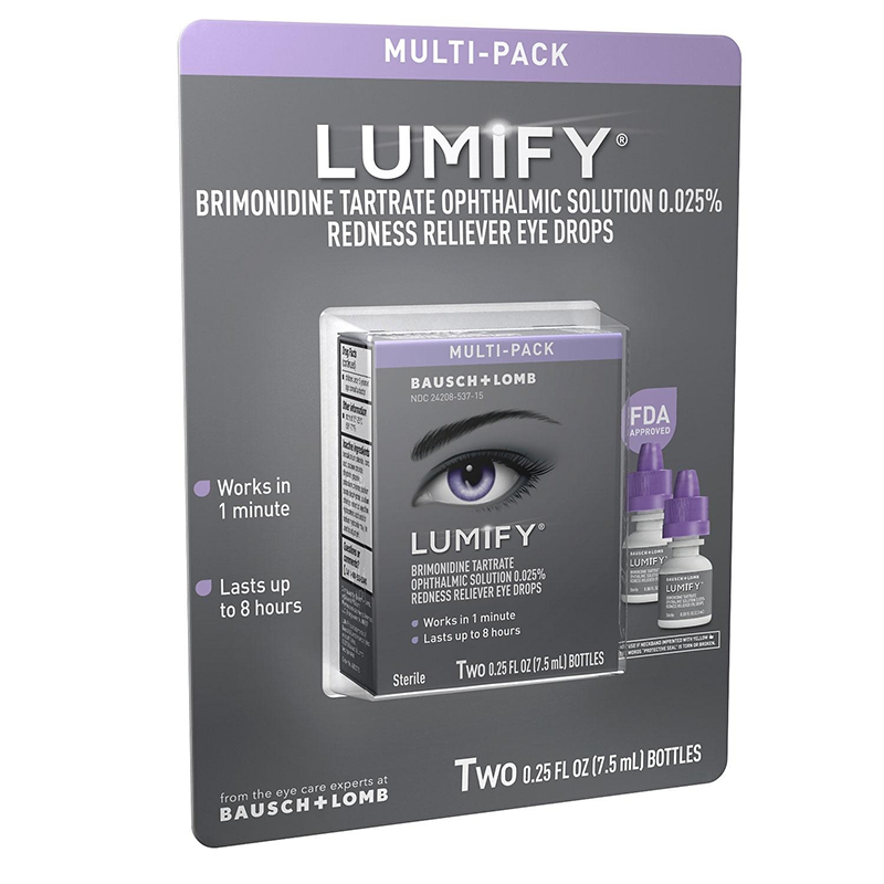 Lumify Redness Reliever Eye Drops for Whiter & Brighter Eyes (.25 fl