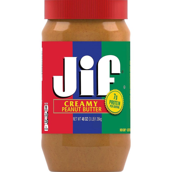 Jif Creamy Peanut Butter 48 Ounce 2-count (6lb Total)twin Pack 