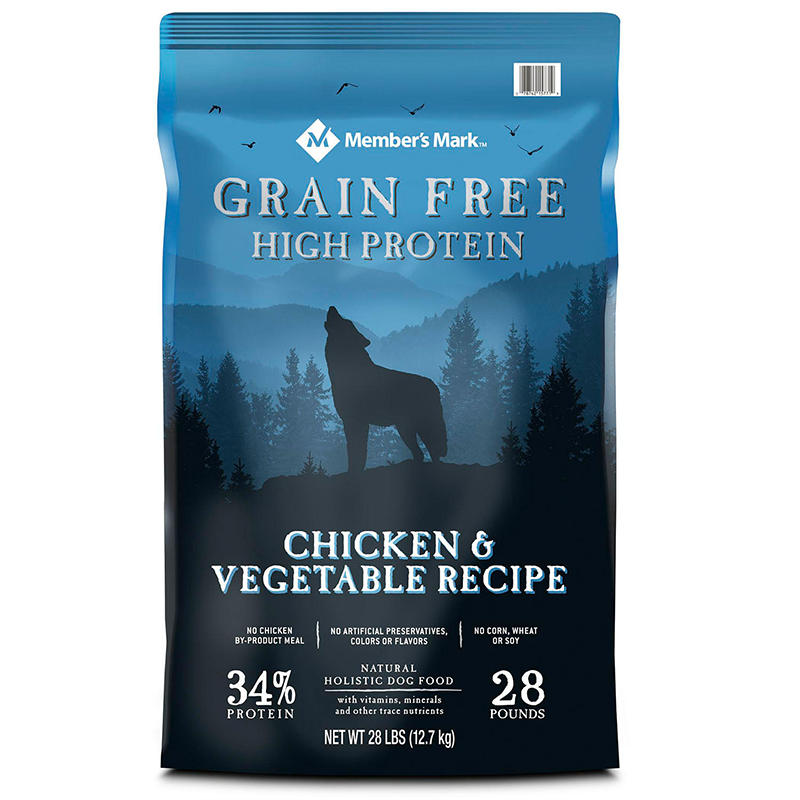 Member's Mark Grain-Free Chicken & Vegetable Recipe Dry Dog Food (28