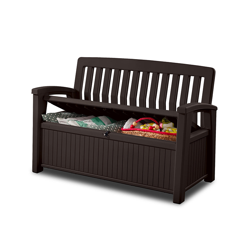 Keter 60-Gallon All-Weather Outdoor Patio Storage Bench | eBay