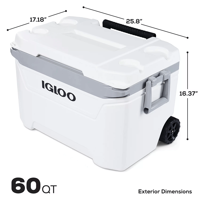 rolling cooler 60 qt