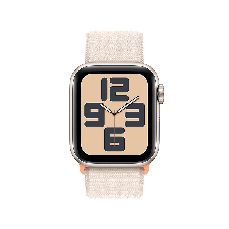 Apple Watch SE 2nd Gen 40mm GPS Starlight Case w/ Sport Loop