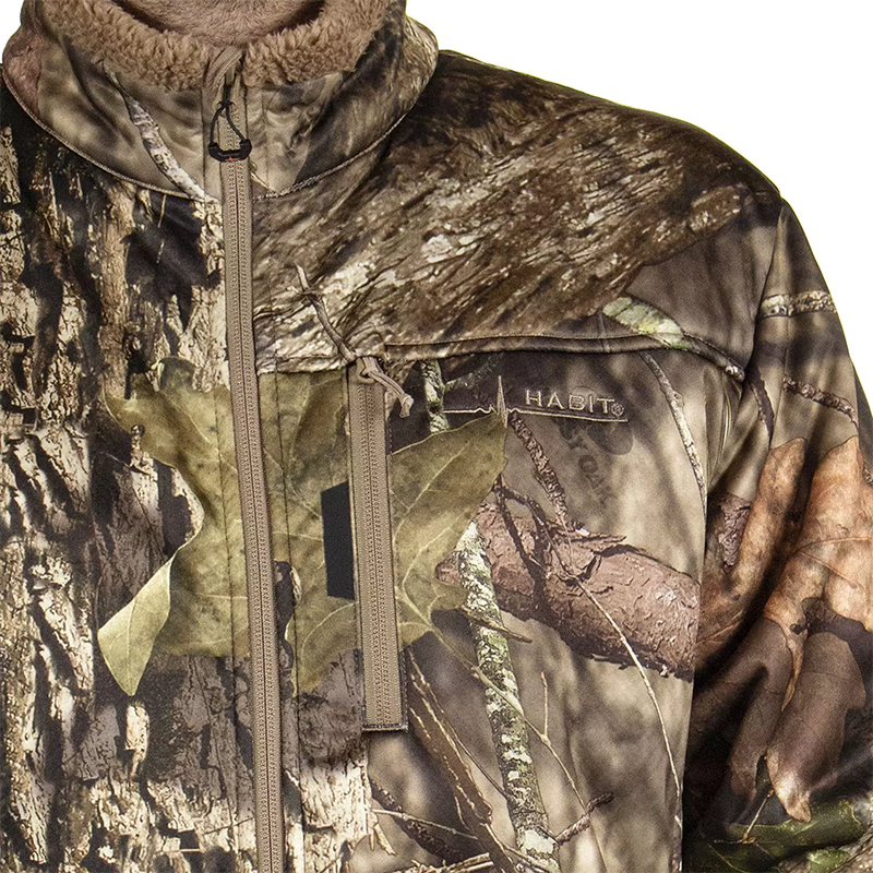 Habit Men's Full Zip Sherpa Shell Jacket Mossy Oak Camouflage, XL | eBay