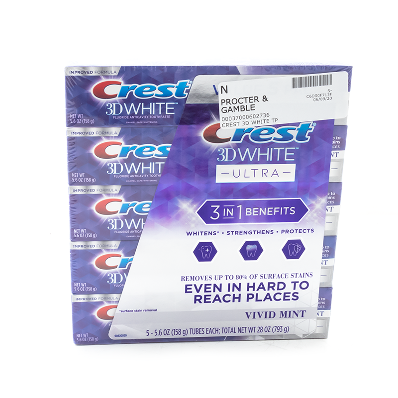 Crest 3D White Ultra Whitening Toothpaste - Vivid Mint ...