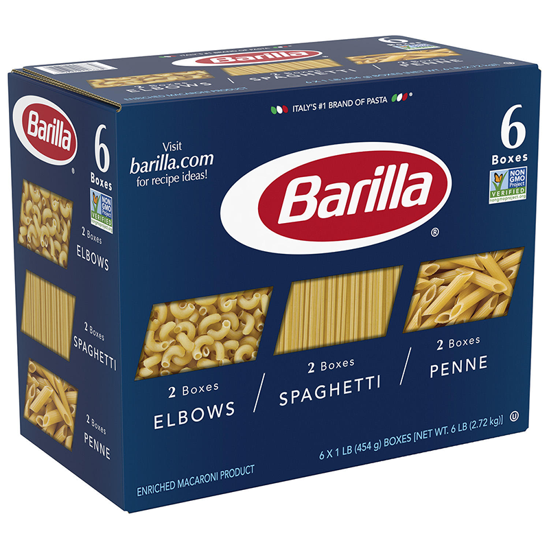 Barilla Classic Blue Box Pasta Variety Pack Elbows Penne And Spaghetti Pk Ebay