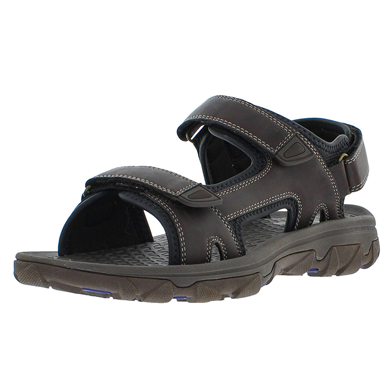 Eddie Bauer Men's Lightweight Adjustable Strap River Sandal Brown