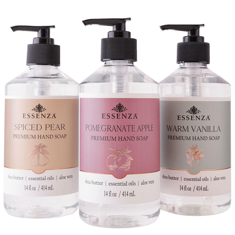 Essenza Hand Soap Collection, Premium Harvest (14 oz., ea. 3 pk