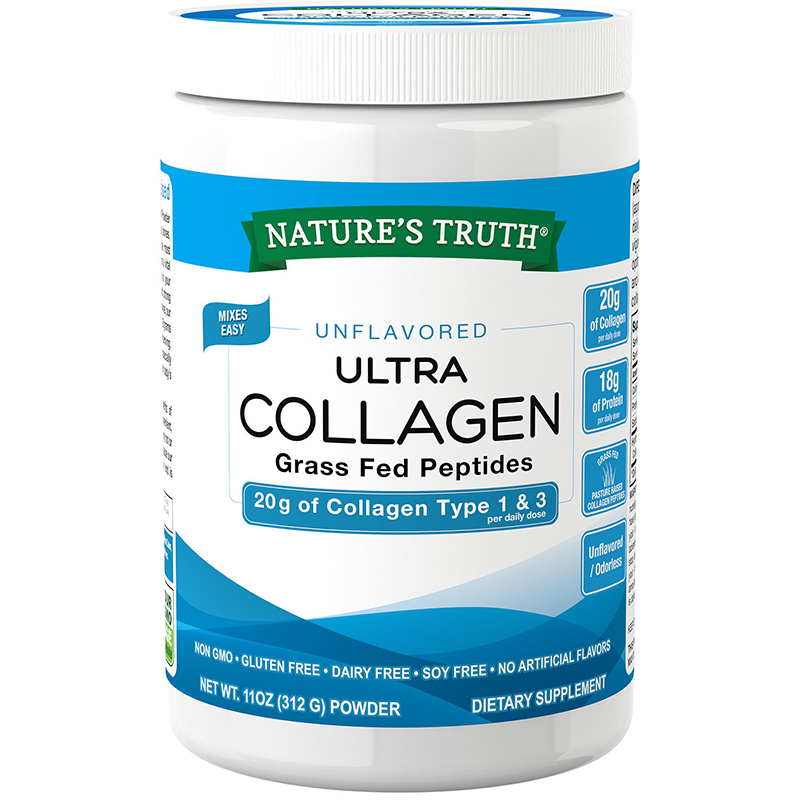 Nature's Truth Unflavored Easy Mix Ultra Collagen Powder (11 oz
