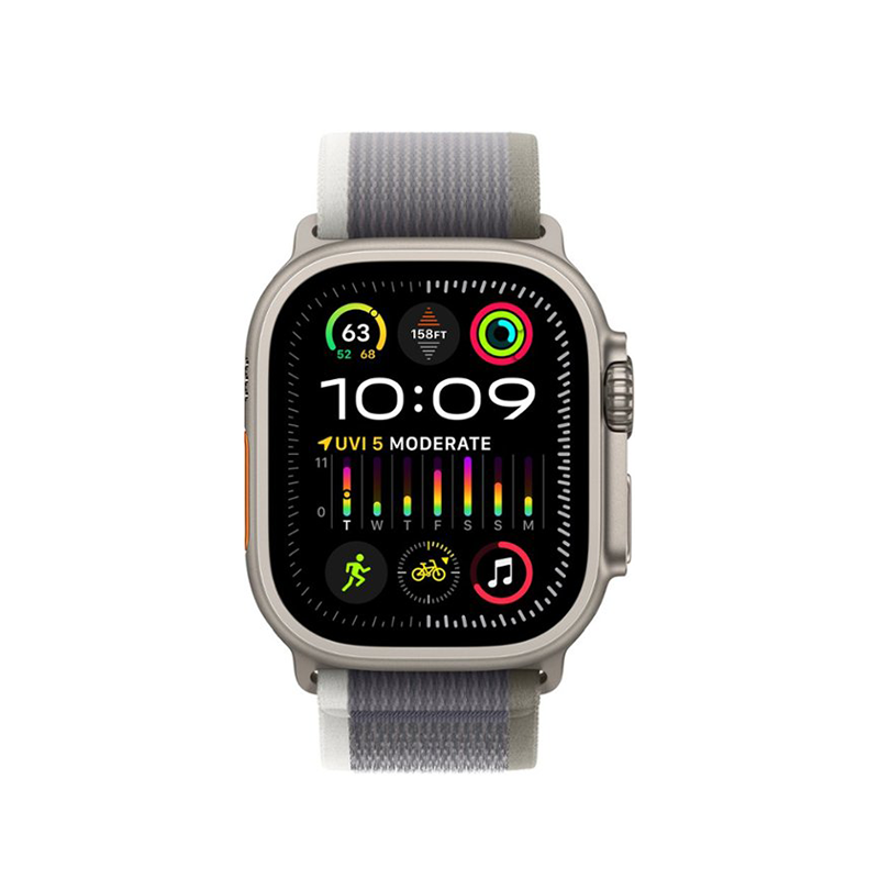 Apple Watch Ultra 2 49mm Cellular Titanium Case w/ Green