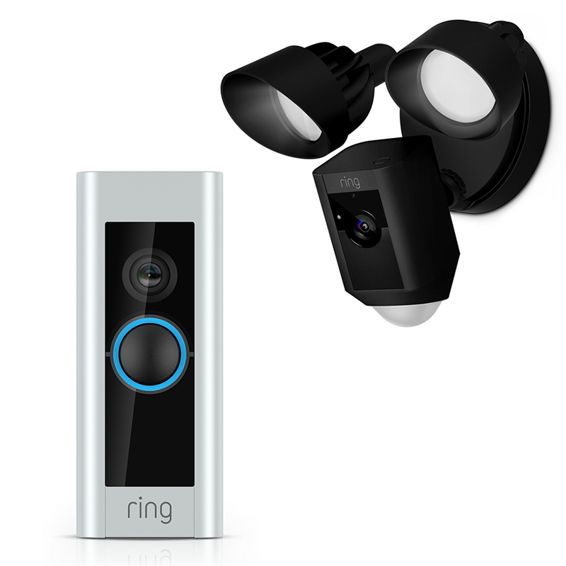 Ring Video Doorbell Pro 8VR4P60AU0 with Floodlight Black 8SF1P7BAU0