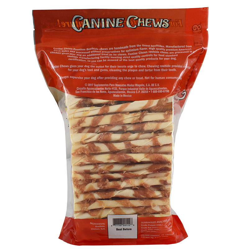 Canine Chews ChickenWrapped Rawhide Chews for Dogs (125 count) eBay