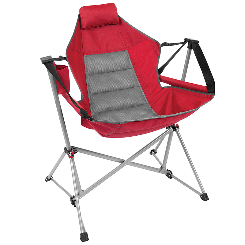 Member's Mark Foldable Wide Mesh Swing Chair Lounger with Storage Bag - Red | eBay