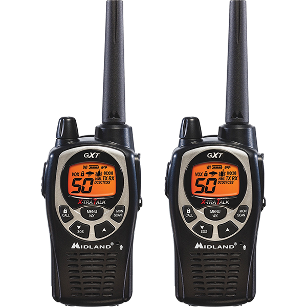 Midland GXT1000VP4 2 Pack 50 Channel GMRS TwoWay Radio Waterproof