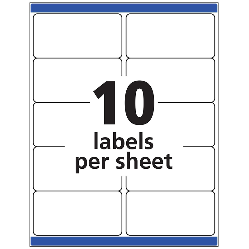 Word Template For Avery 5163 Labels