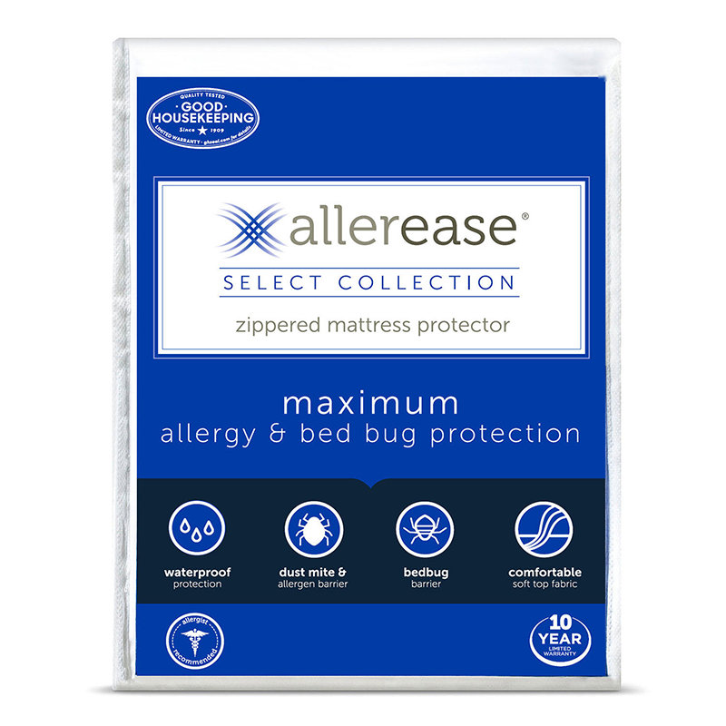 AllerEase Maximum Allergy & Bed Bug Protection Zippered ...