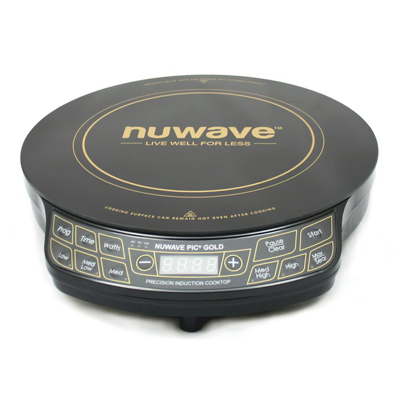 NuWave 30242 PIC 12.5" Gold Precision Induction Cooktop with 10.5" Fry