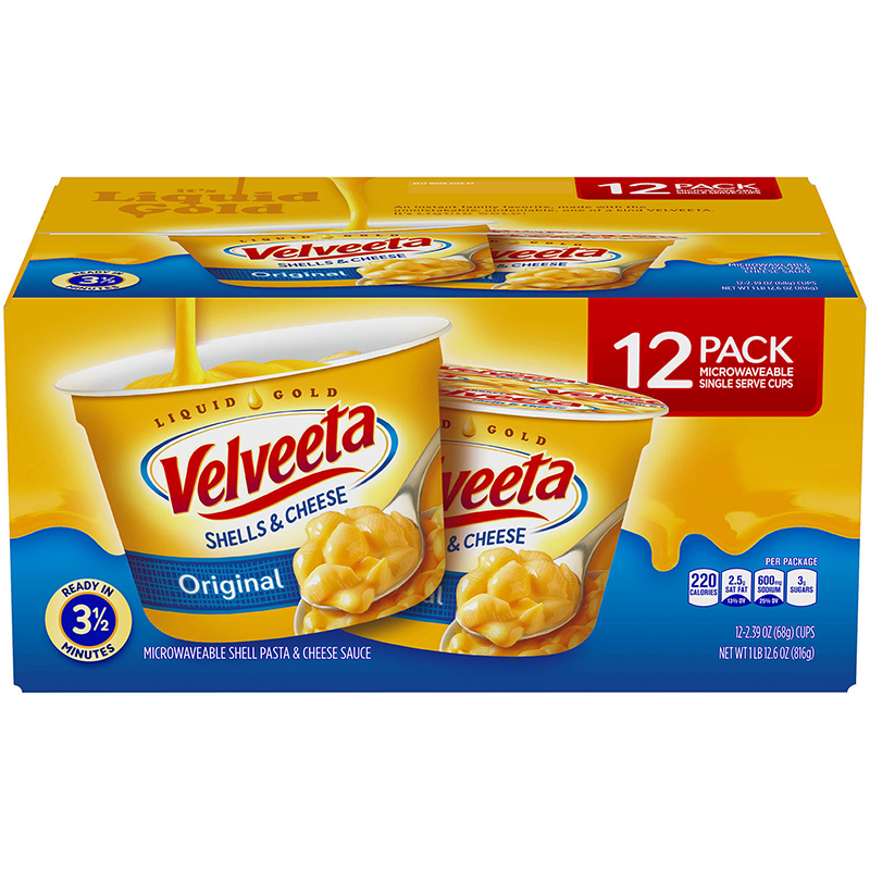 Velveeta Shells & Cheese Macaroni and Cheese Cups (2.39 oz., 12 count