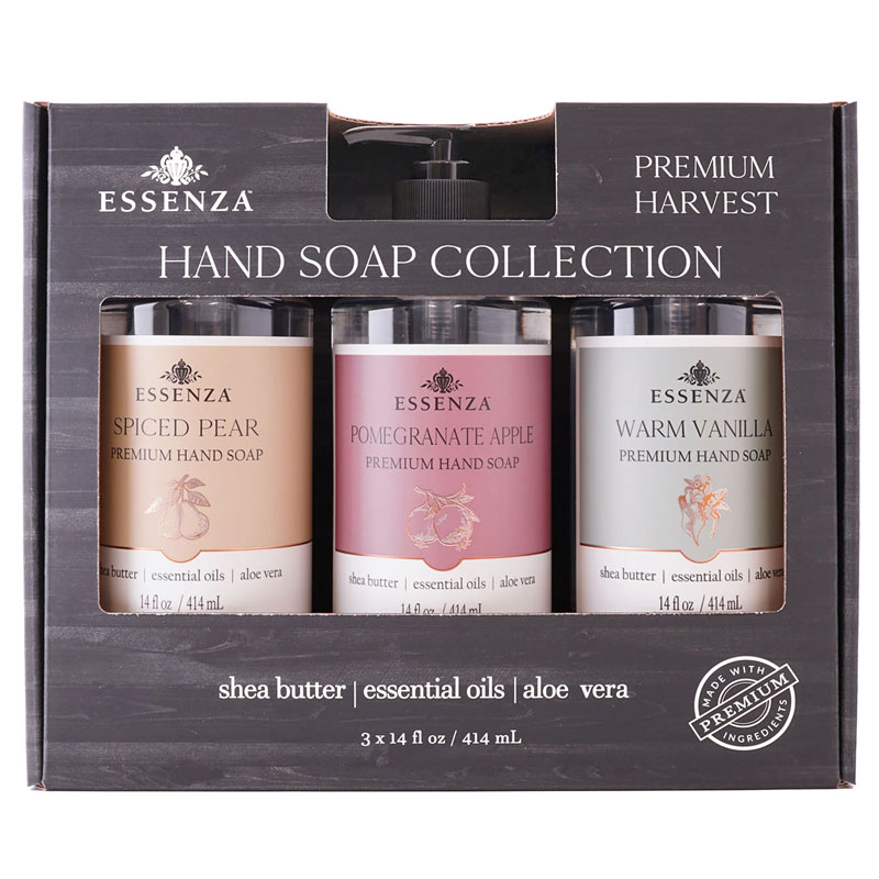 Essenza Hand Soap Collection, Premium Harvest (14 oz., ea. 3 pk