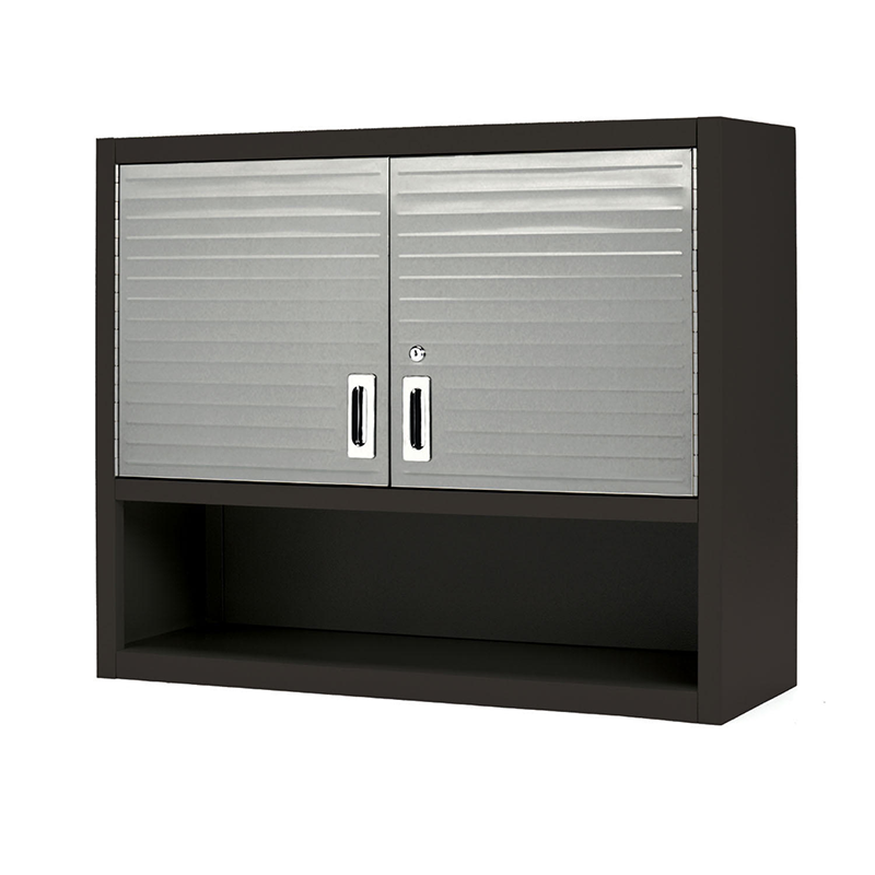 Seville Classics UltraHD Metal Locking Wall with Open Shelf