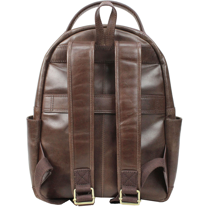 Rawlings Medium Genuine Handcrafted Leather Backpack - Brown ...