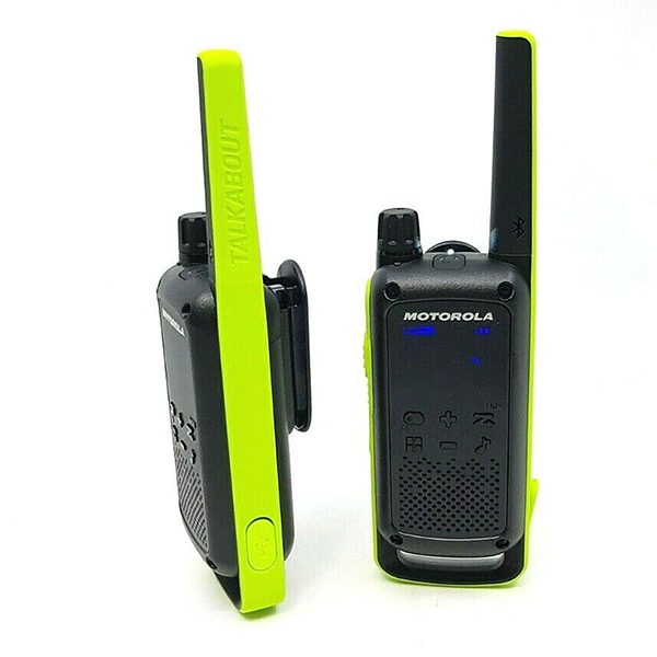 Motorola Talkabout T801 Twoway Radios Black/Green 2 Pack eBay