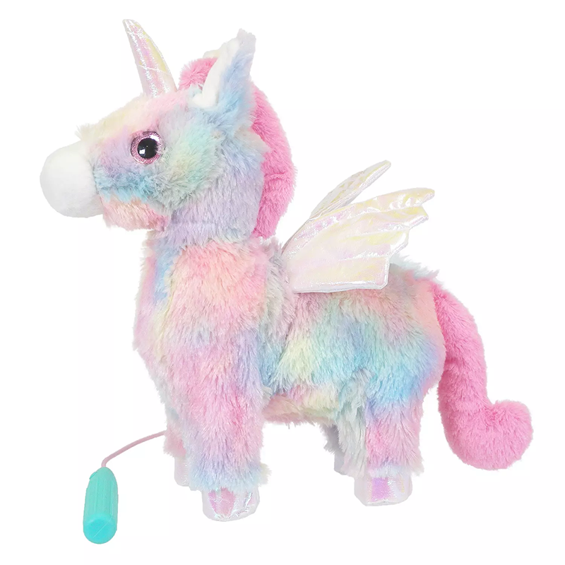 walking dancing plush unicorn