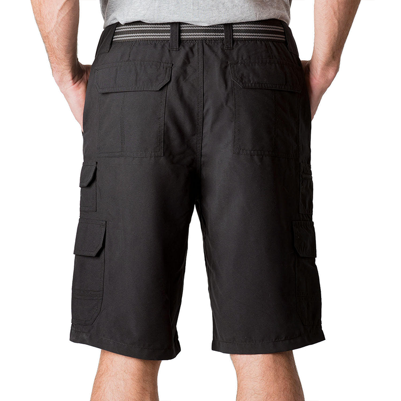 DENALI Cordlandt Belted Multi Pocket Cargo Shorts - Black, Men's Size ...