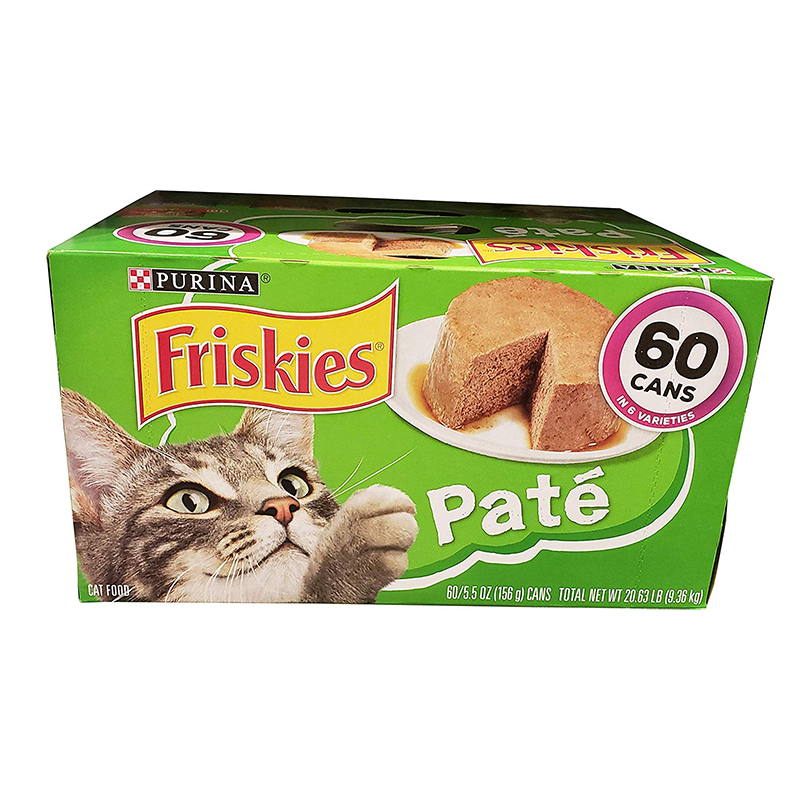 Purina Friskies Wet Cat Food Pate Poultry/Seafood Variety Pack 60 5.5