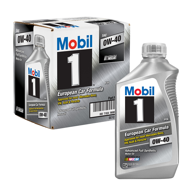 Mobil 1 FS 0W40 Synthetic Motor Oil European Car Formula (6pk/1 quart